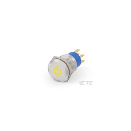 Alcoswitch AV19 DPM 0.4VA POWER LED YELLOW 12V AV1920P512R04